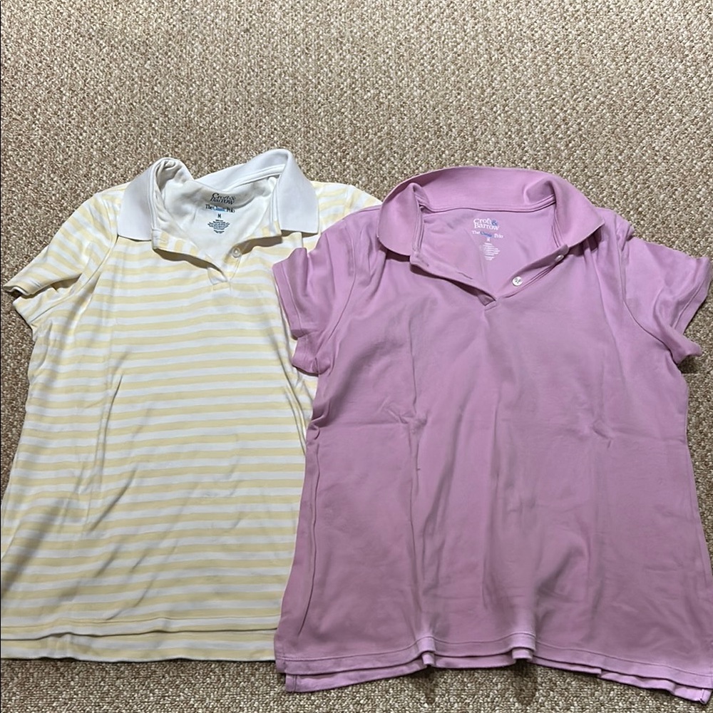 Pink and Yellow Polos Casual Comfort